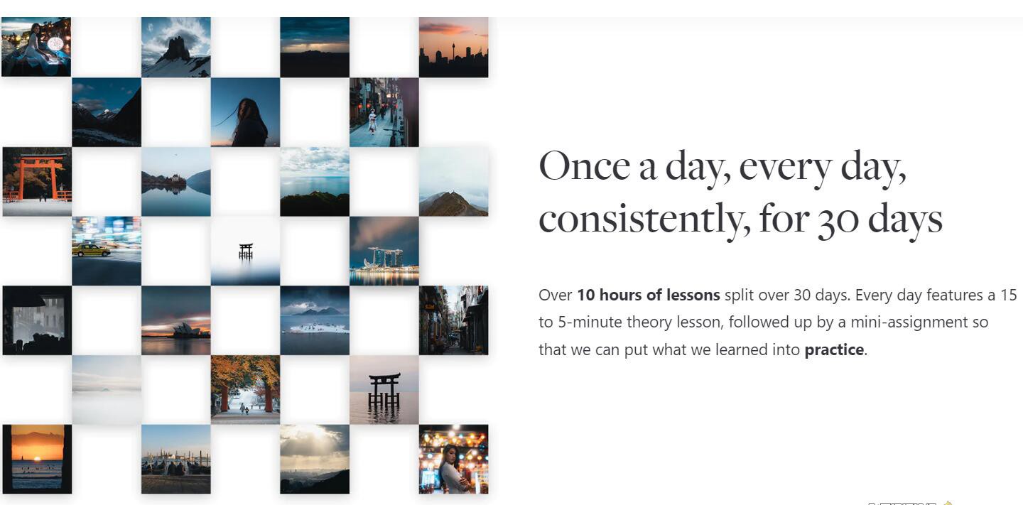 网红摄影师Pat Kay &ndash; 30天摄影基础知识加速器教程-30节课-中英字幕