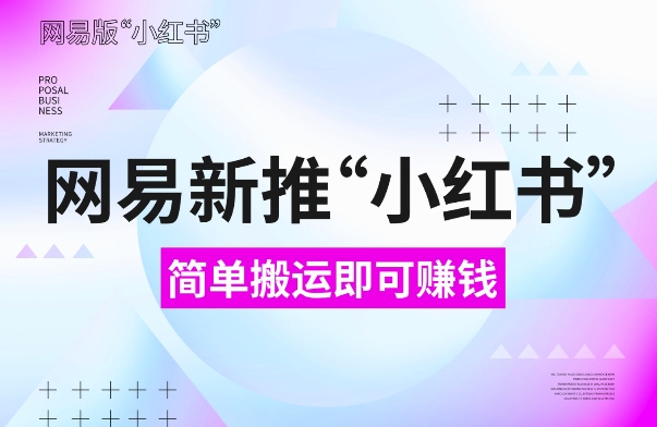 网易官方新推&ldquo;小红书&rdquo;，搬运即有收益，新手小白千万别错过(附详细教程)【揭秘】