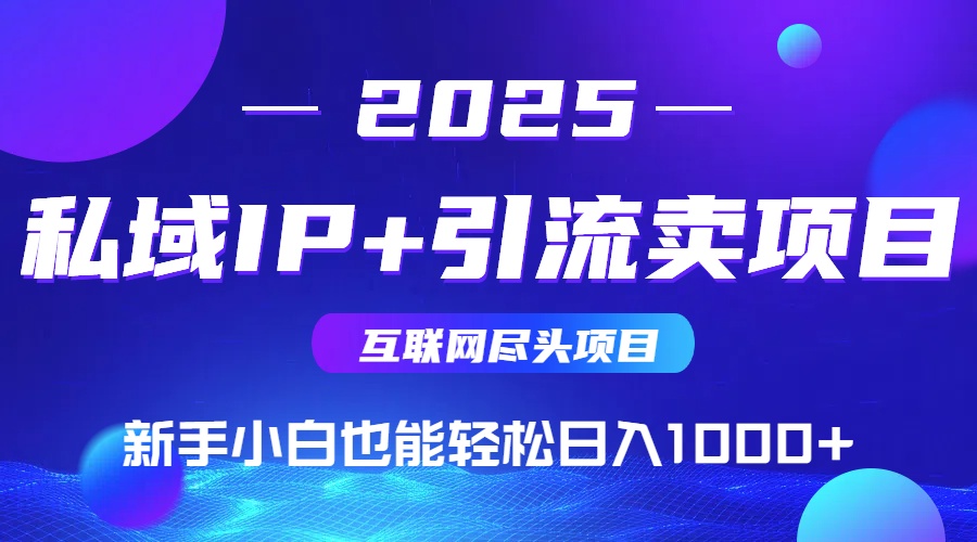 （14614期）私域IP+卖项目，普通人小白也能轻松实现日入1000+