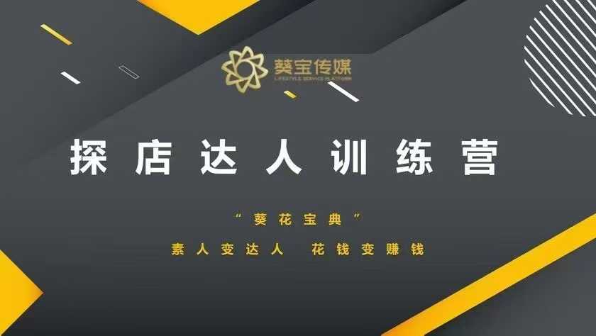 探店达人训练营，素人变达人，花钱变賺米