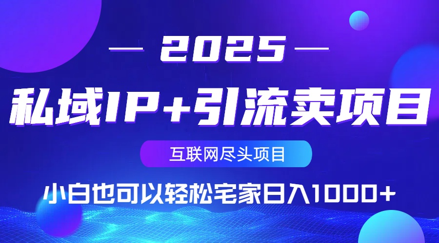（14151期）私域IP+引流卖项目，小白也可以做到轻松宅家日入1000+