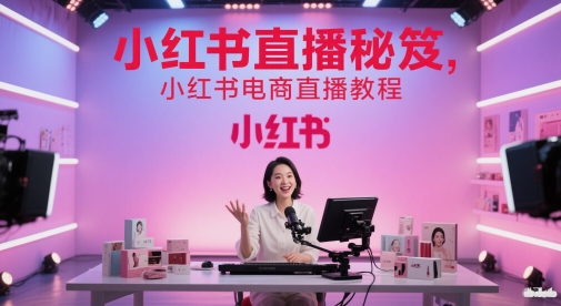 小红书直播秘笈，小红书电商直播教程