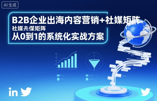 B2B企业出海内容营销+社媒矩阵，从0到1的系统化实战方案