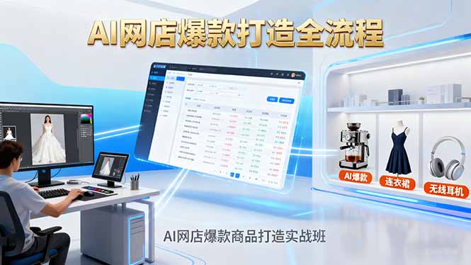 （16326期）AI网店爆款商品打造实战班：AI技术实现商品图智能处理，快速搭建AI网店