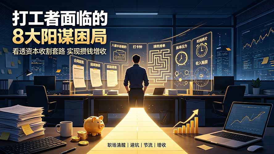 （19448期）付费文章：打工者面临的8大阳谋困局，看透资本收割套路实现攒钱增收