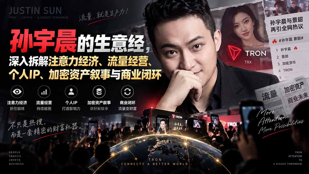 （20290期）某星球精华文章&mdash;&mdash;孙宇晨的生意经，深入拆解注意力经济、流量经营、个人IP、加密资产叙事与商业闭环