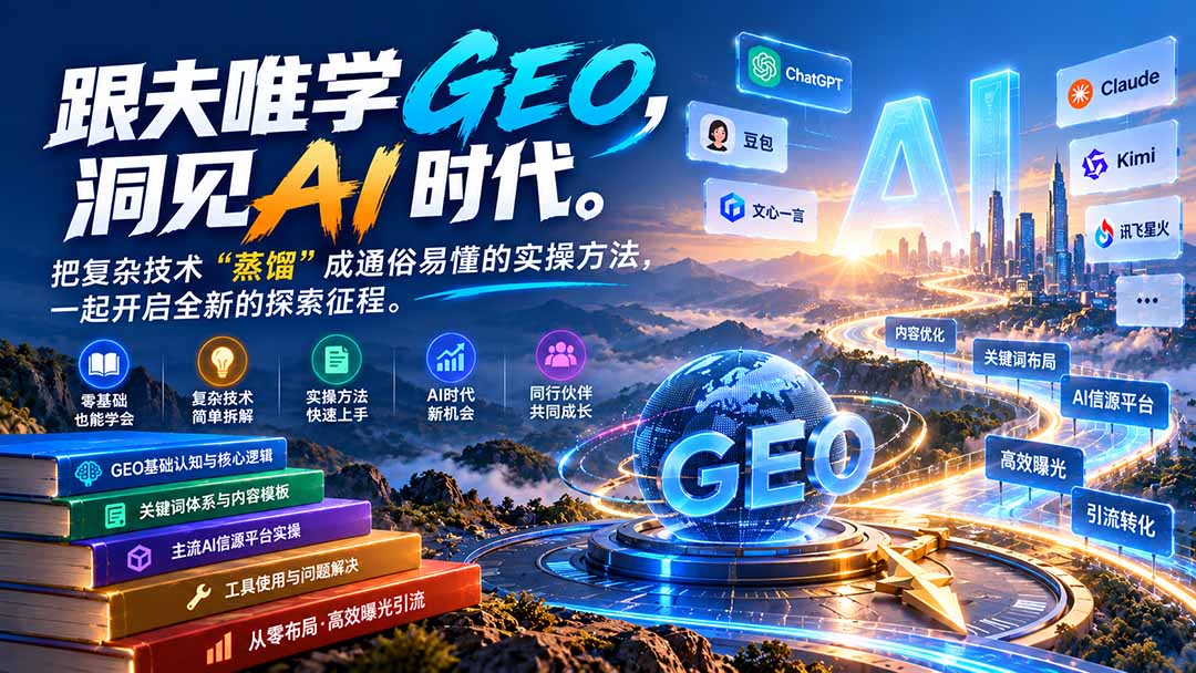 （21257期）跟夫唯学GEO-更新1030，洞见AI时代。把复杂技术 &ldquo;蒸馏&rdquo; 成通俗易懂的实操方法，一起开启全新的探索征程