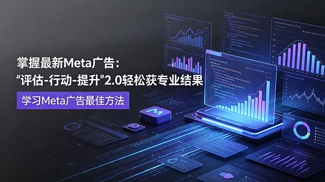 （18972期）掌握最新的Meta广告，通过&ldquo;评估-行动-提升&rdquo;2.0版本轻松获得专业级结果。学习目前学习Meta广告的最佳方法